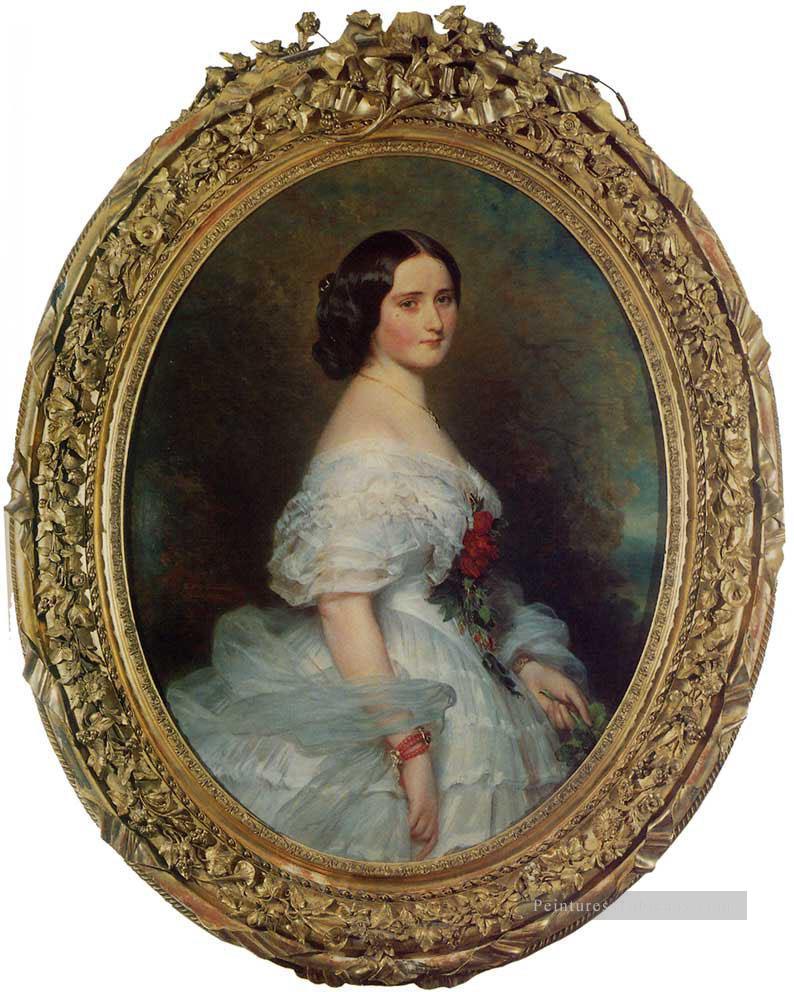 Anna Dollfus Baronne de Bourgoing portrait royauté Franz Xaver Winterhalter Peintures à l'huile